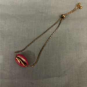 Cara Couture Puka Shell Pink and Gold Bracelet